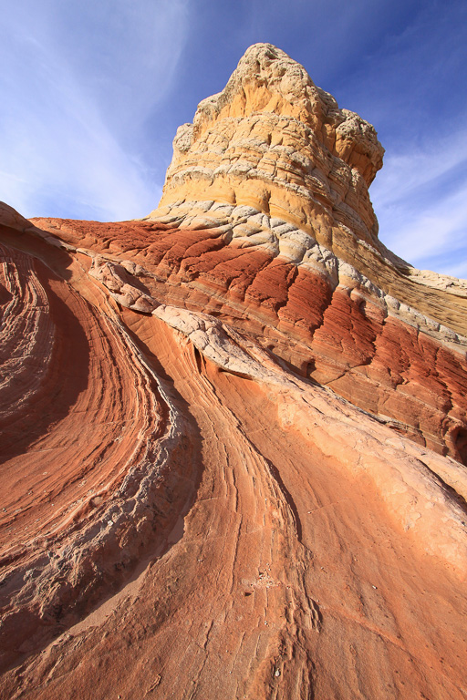 Lollipop Rock at sunset - White Pocket