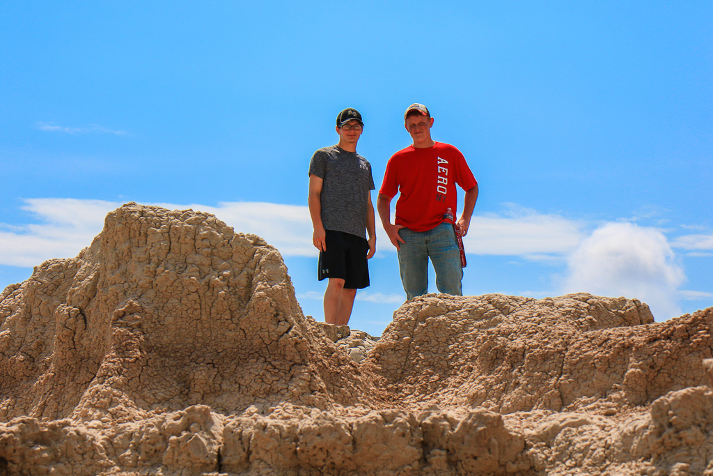 Jinx and Red. Badlands National Park, South Dakota 2018