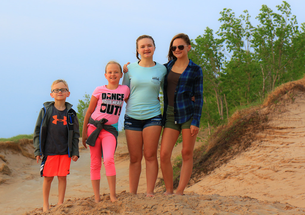 The kids - Sleeping Bear Dunes, Michigan 2017