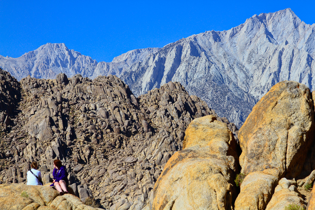 Sook and LA - Alabama Hills and Mt Whitney, California 2013