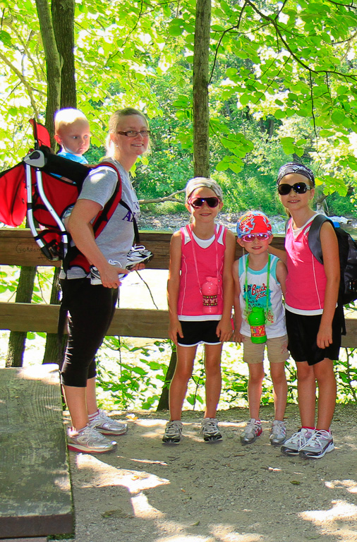 Sook and The Biscuits enjoying an overlook. Battelle Darby Metro Park, Ohio 2012